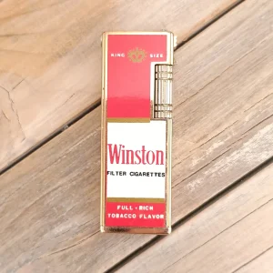 Authentique Briquet Ancien Winston "Harryson" Années 70/80 - briquet publicitaire ancien- Fonctionne au Gaz